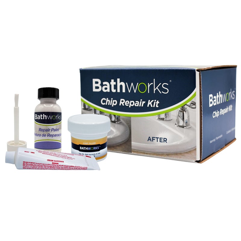 Bathworks Tub And Tile Chip Repair Kit; 4 oz; Bathtubs, Sinks, Tiles, Basins (WHITE) - Image 1